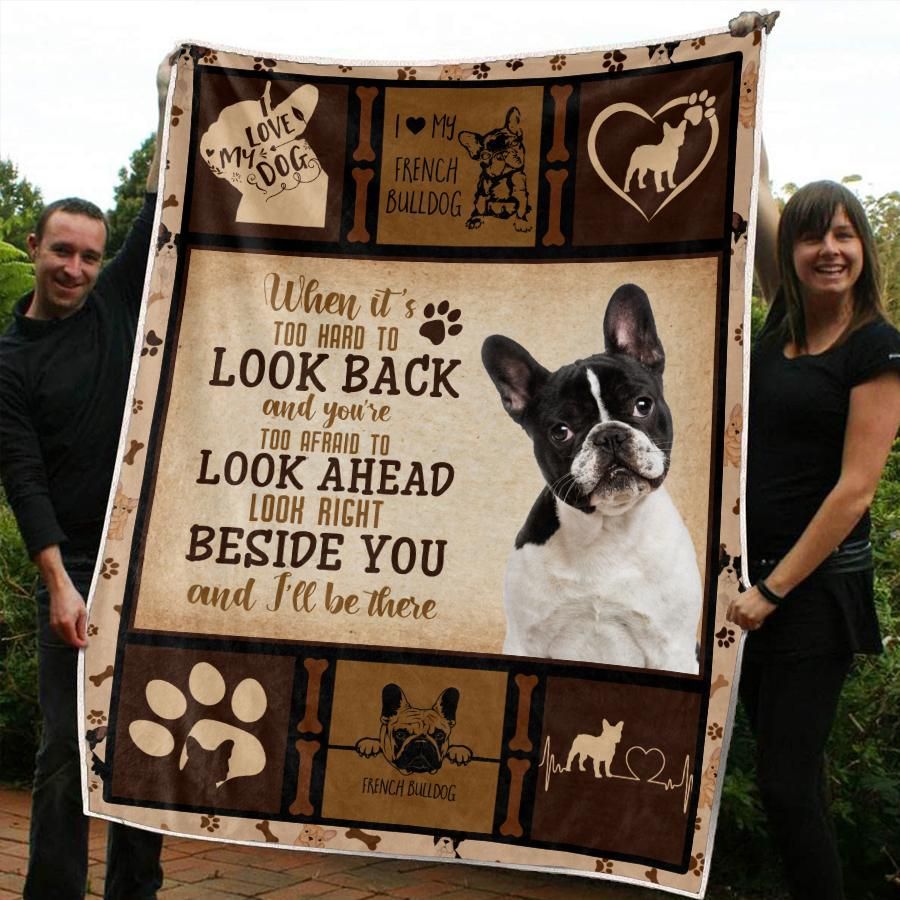 French Bulldog Sherpa Fleece Blanket
