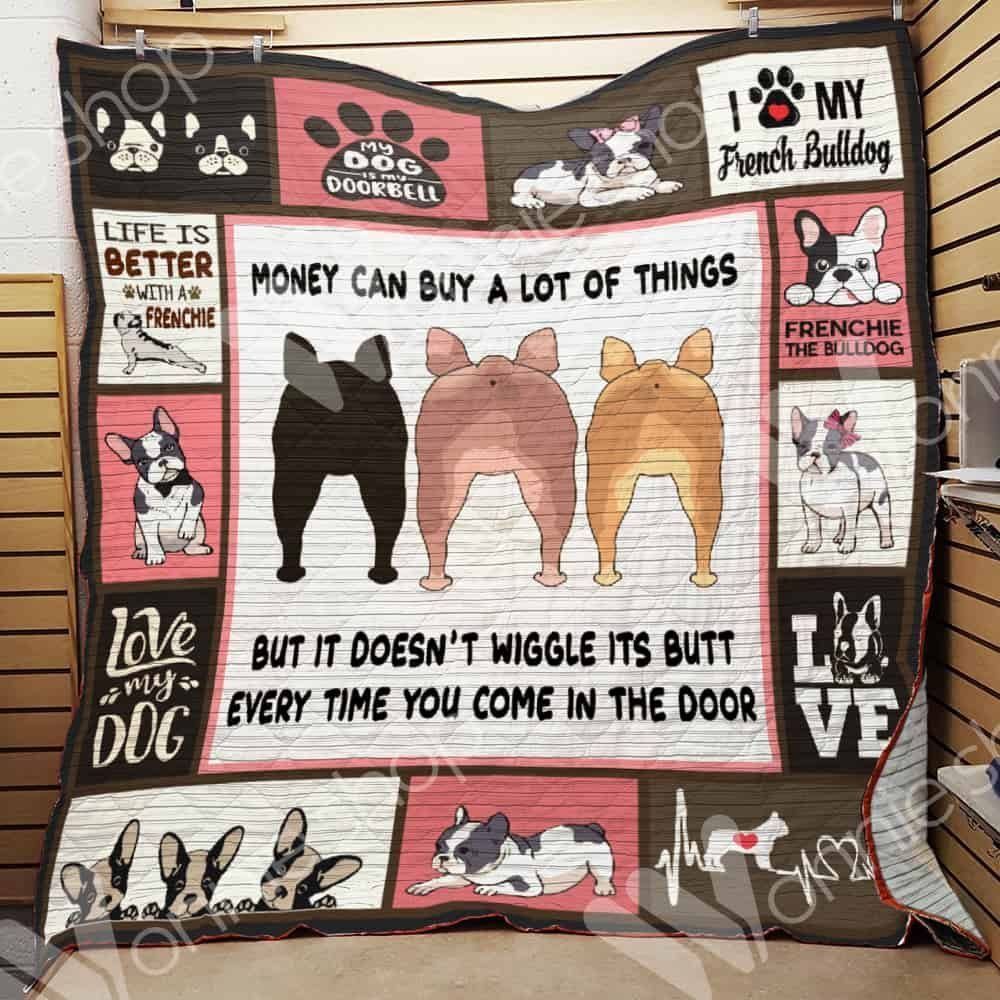 French Bulldog CL15100186MDQ Quilt Blanket