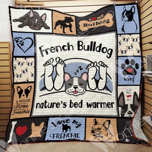 French Bulldog CL15100189MDQ Quilt Blanket