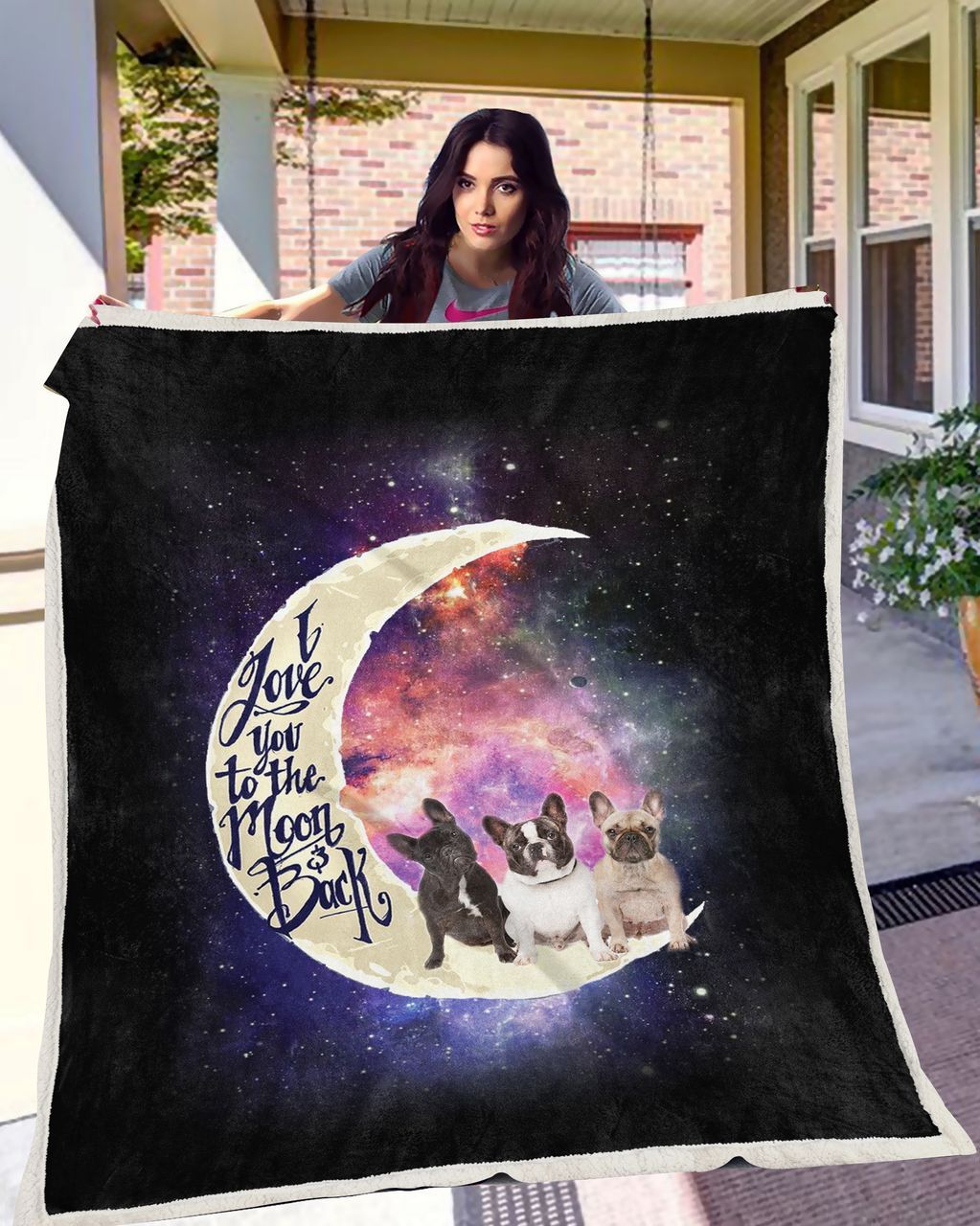 French Bulldog Sherpa Fleece Blanket