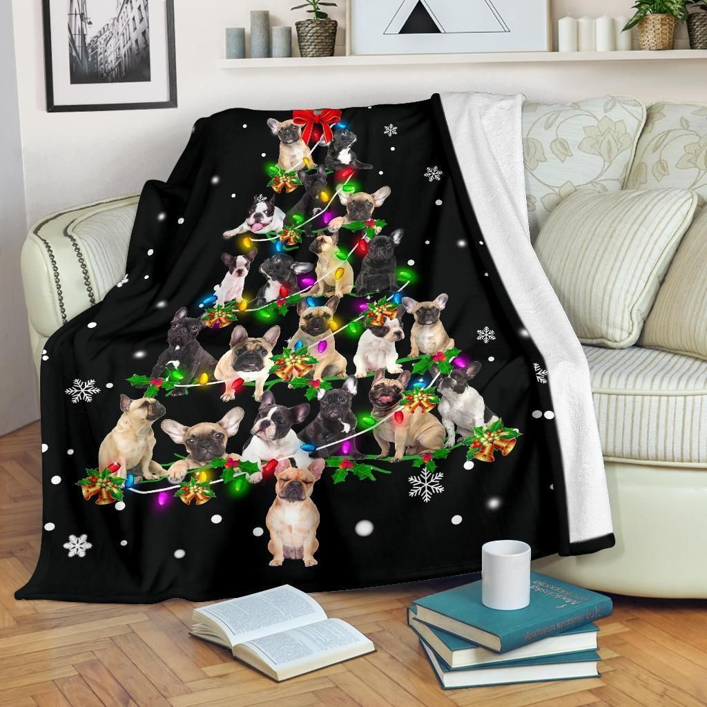 French Bulldog Sherpa Fleece Blanket