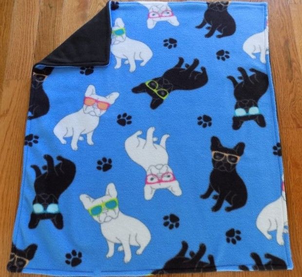 French Bulldog Sherpa Fleece Blanket