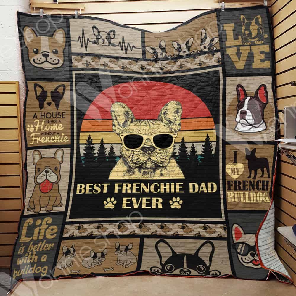 French Bulldog Dad Quilt Blanket DHC1002722TD