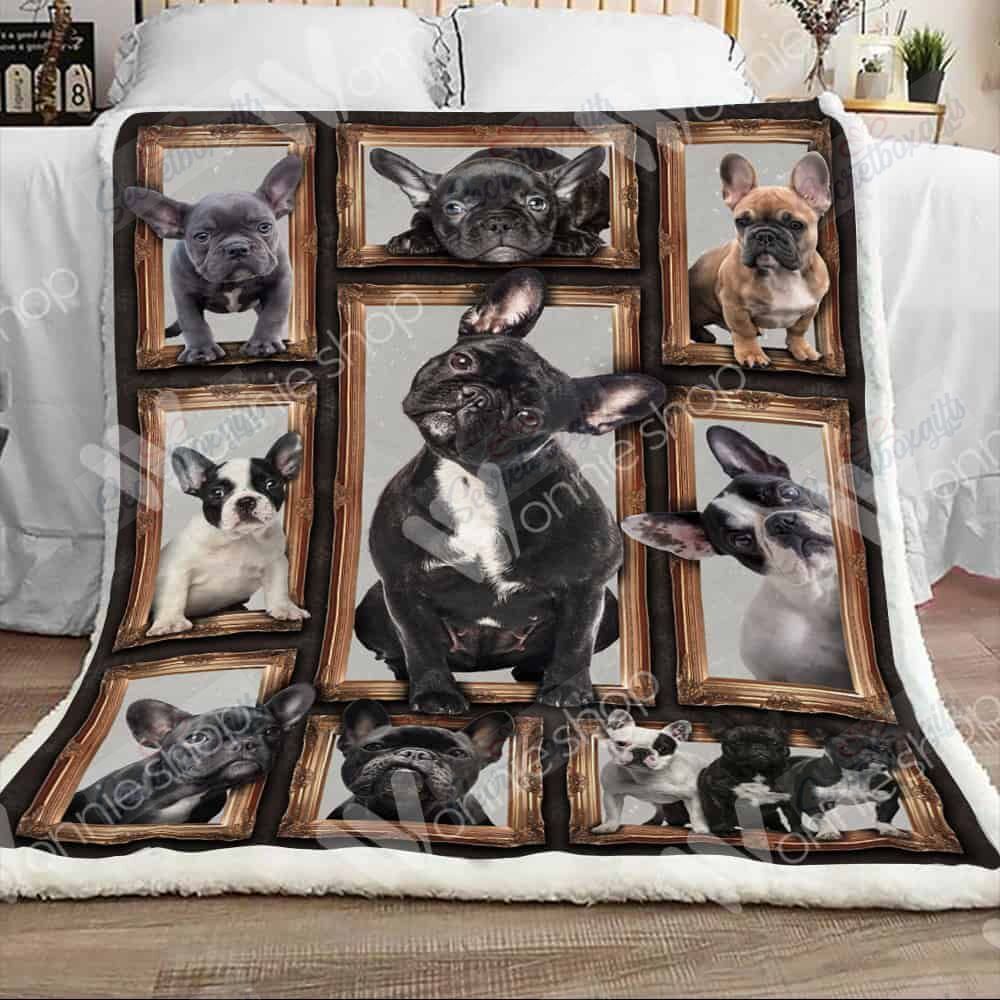 French Bulldog Dog Fleece Blanket
