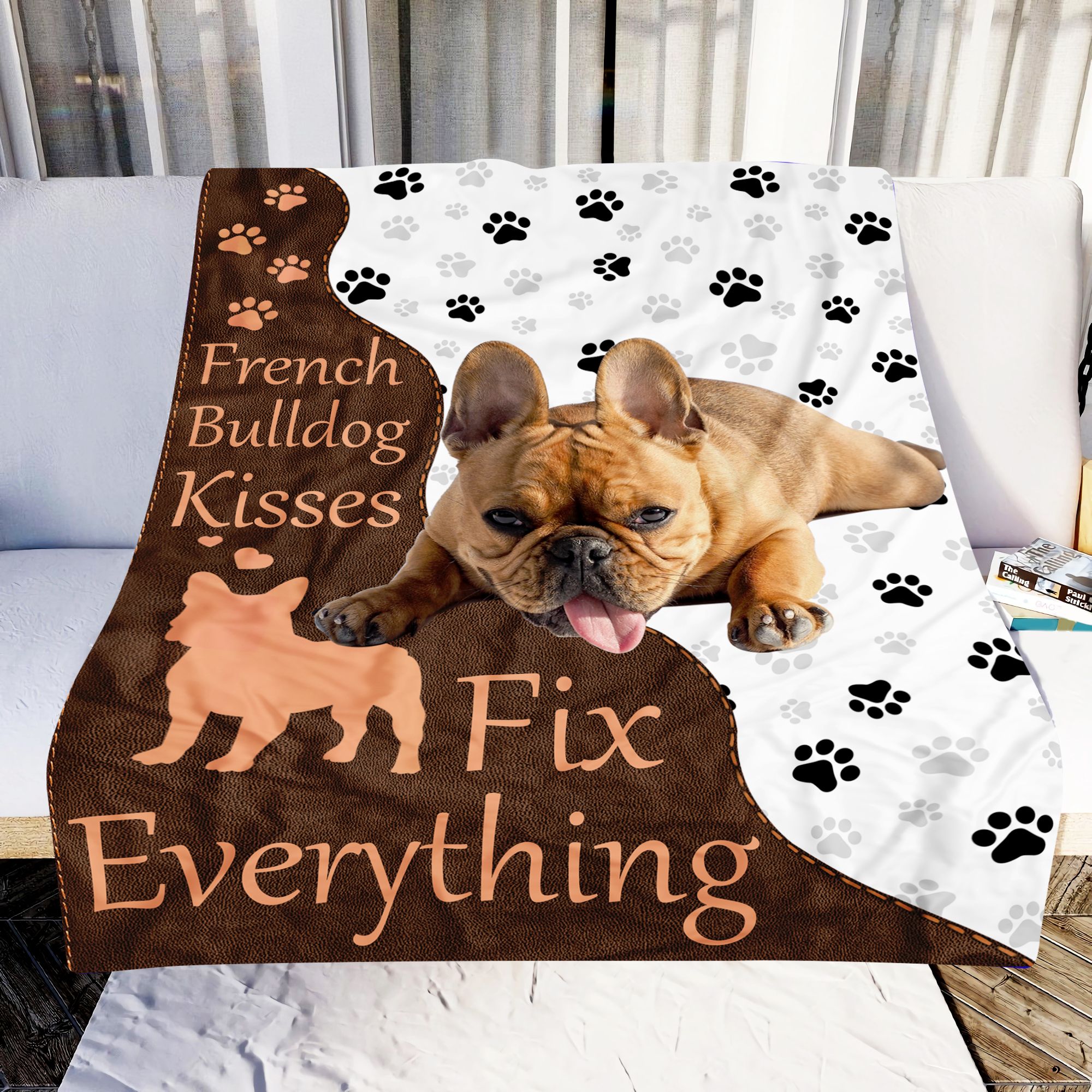 French Bulldog Fix Everthing Fleece Blanket