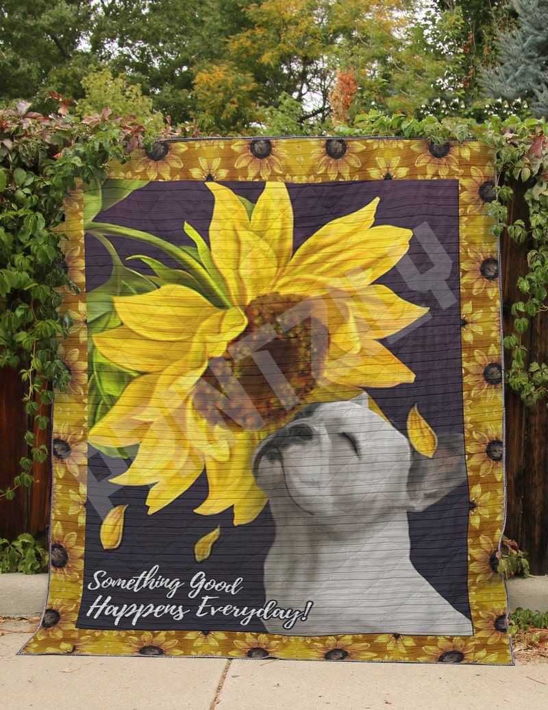 French Bulldog Frenchie And Sunflower Quilt Blanket DHC0201201377TD