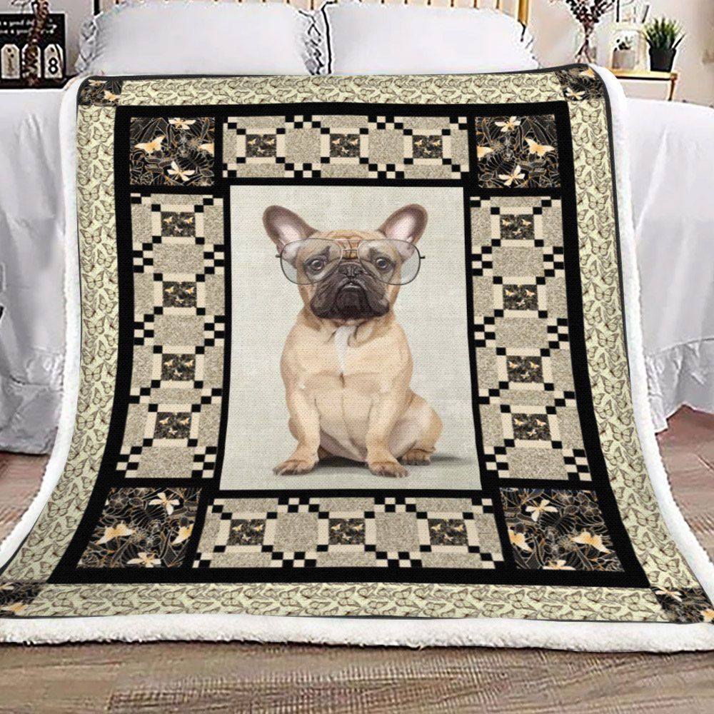 French Bulldog Sherpa Fleece