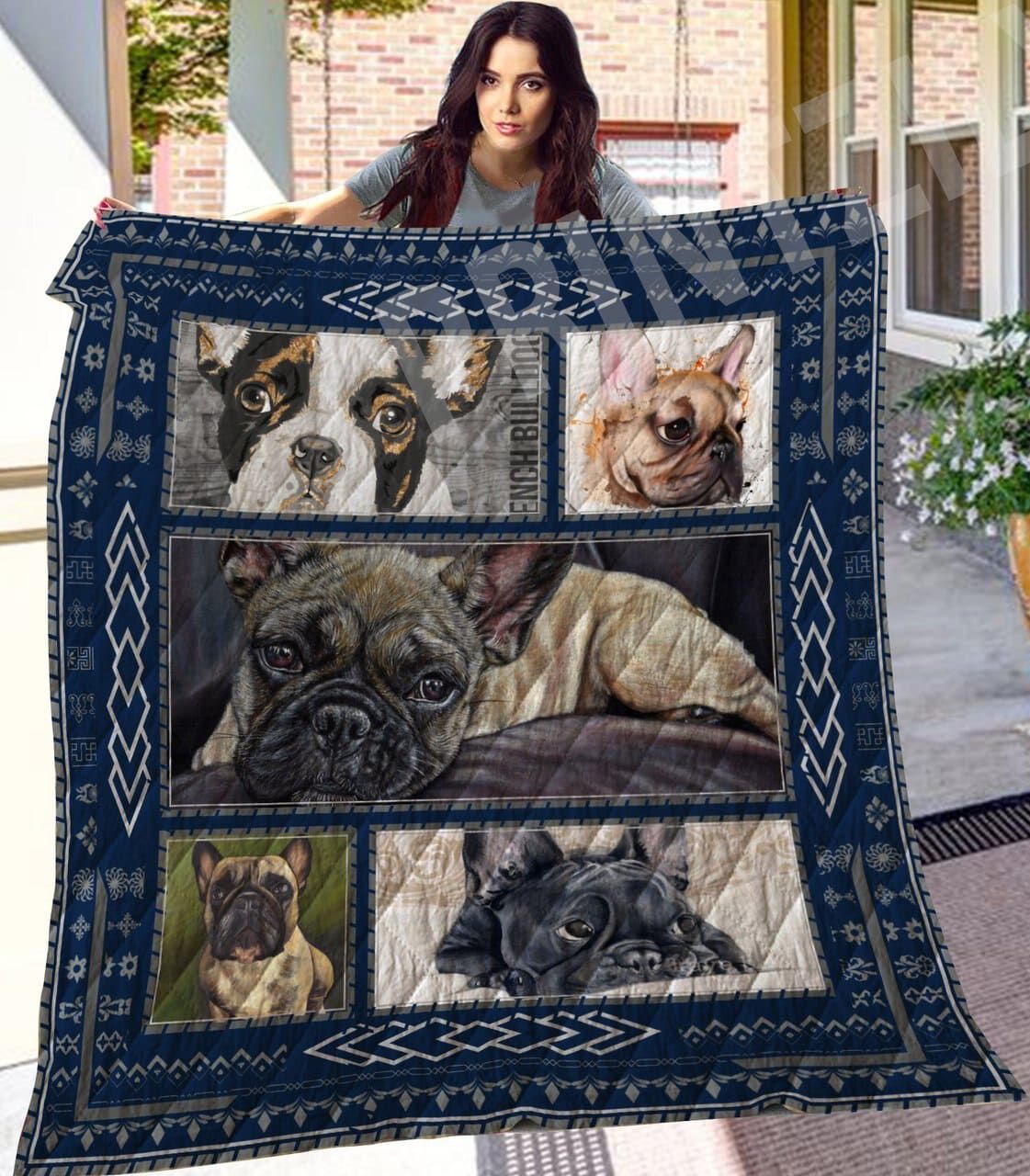 French Bulldog Live Together All Life Quilt Blanket DHC0201201010TD
