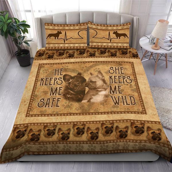 French Bulldog Love Bedding Set
