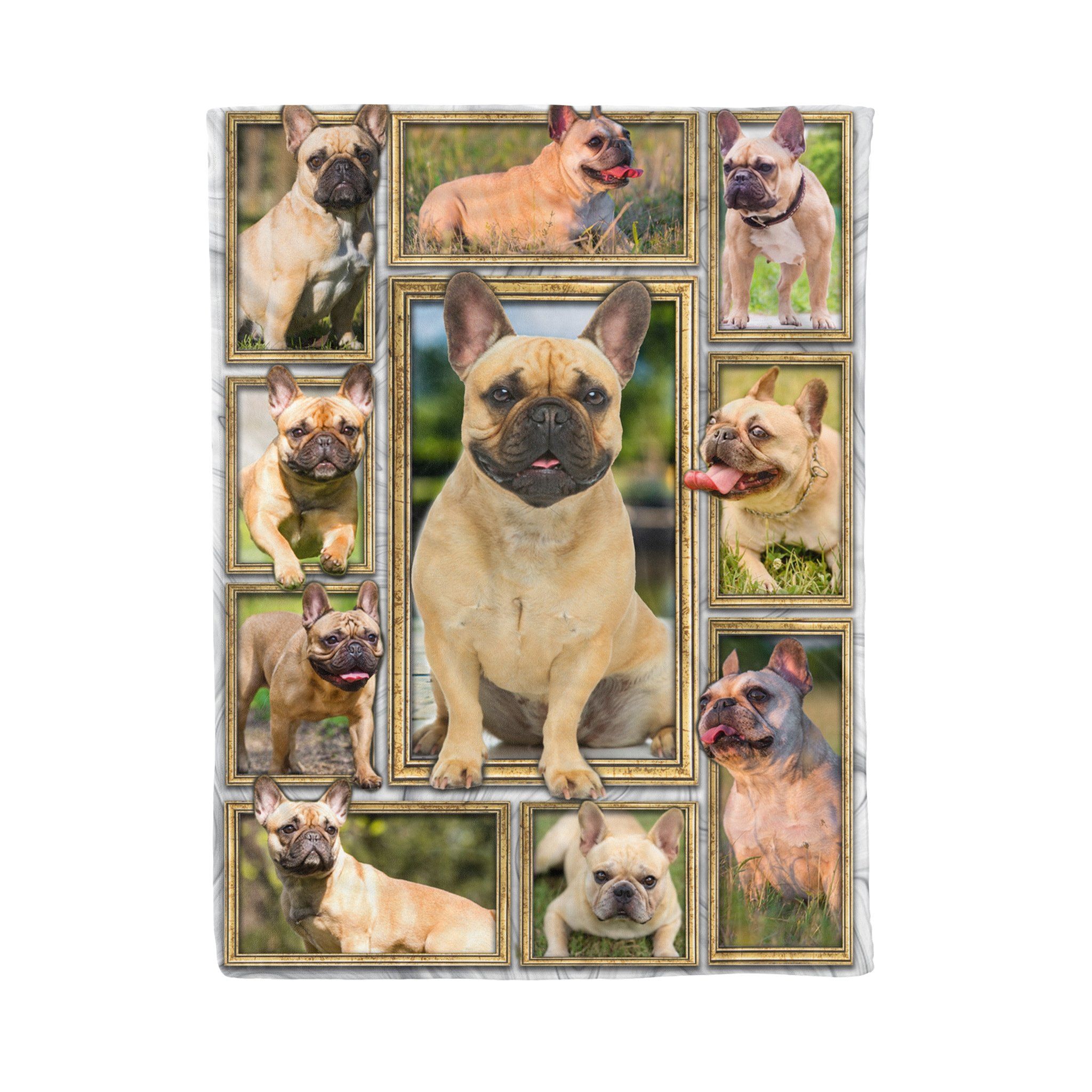 French Bulldog Fleece Blanket
