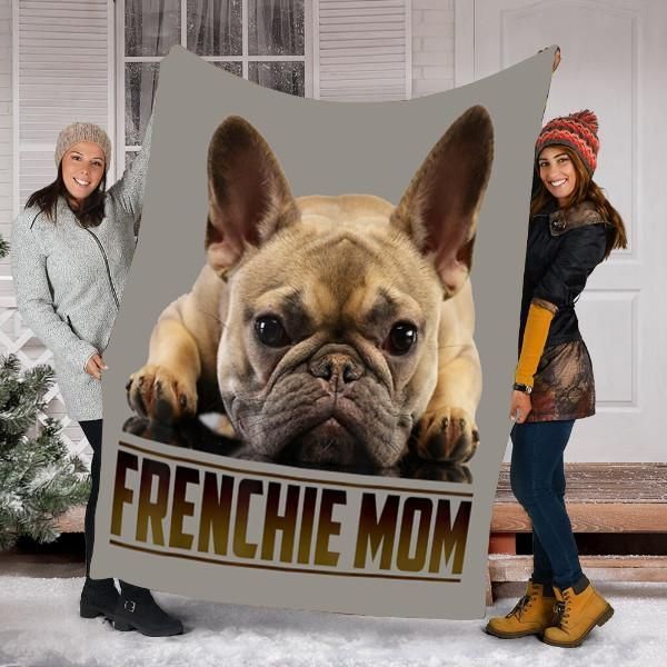 French Bulldog Mom Sherpa Fleece Blanket