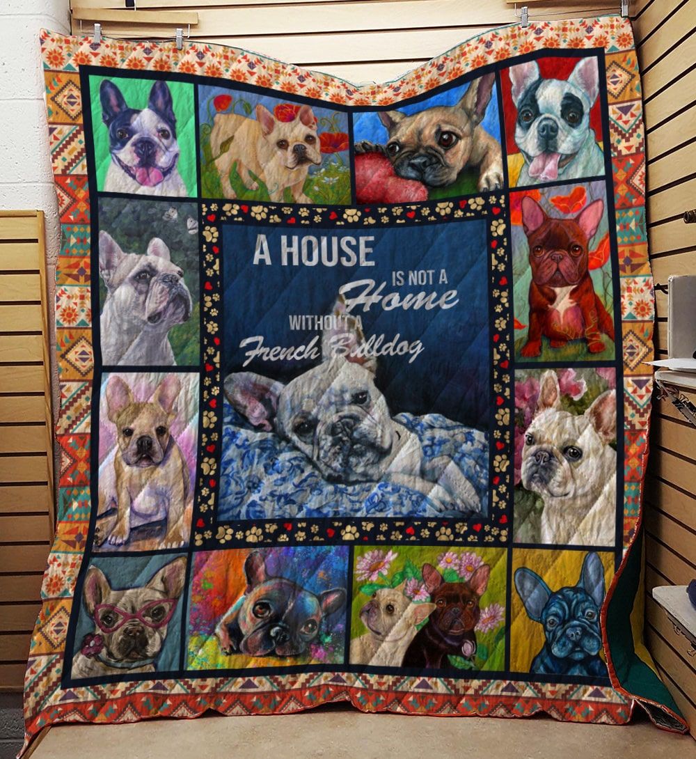 French Bulldog My Home Quilt Blanket DHC3112866TD