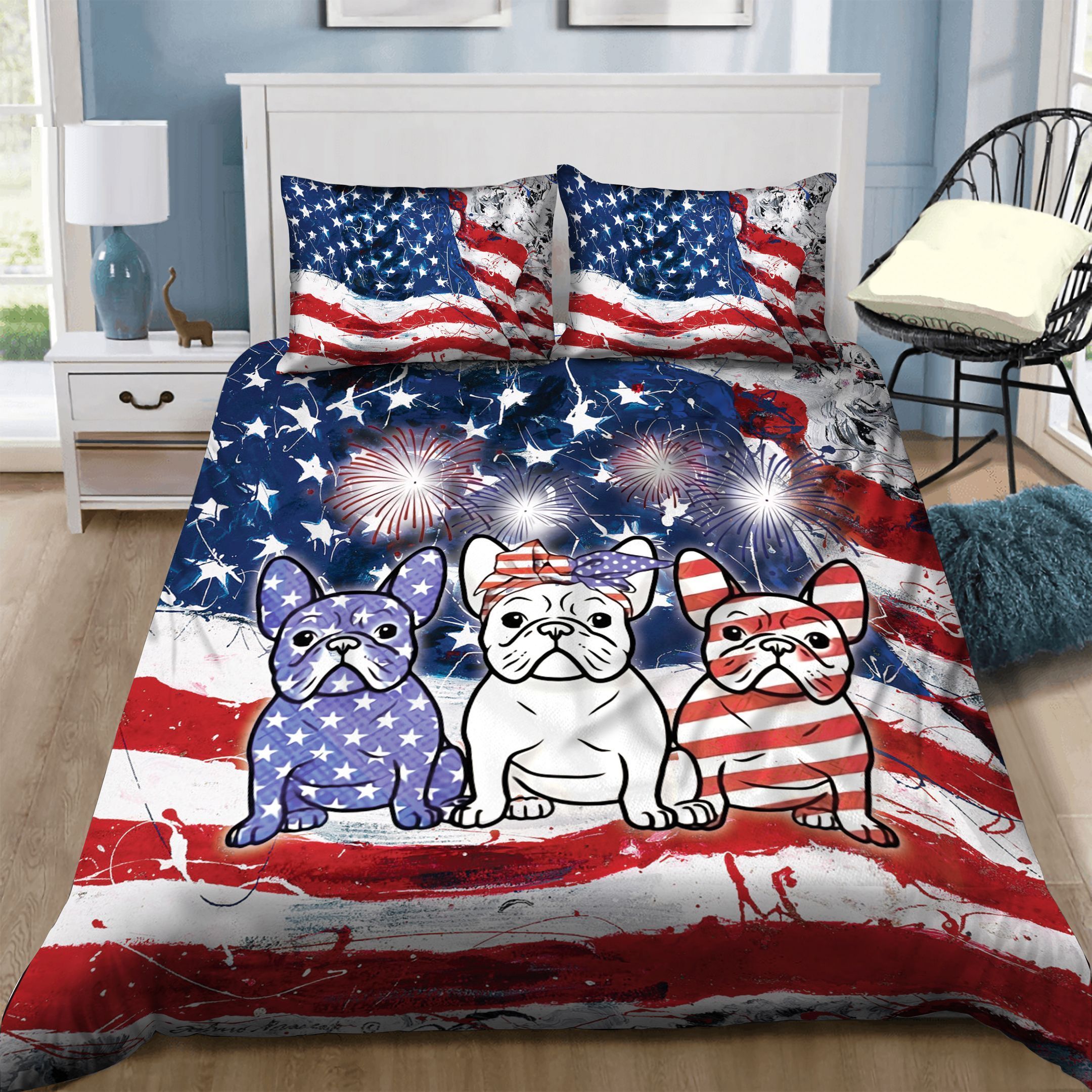French Bulldog Personalized Bedding Set