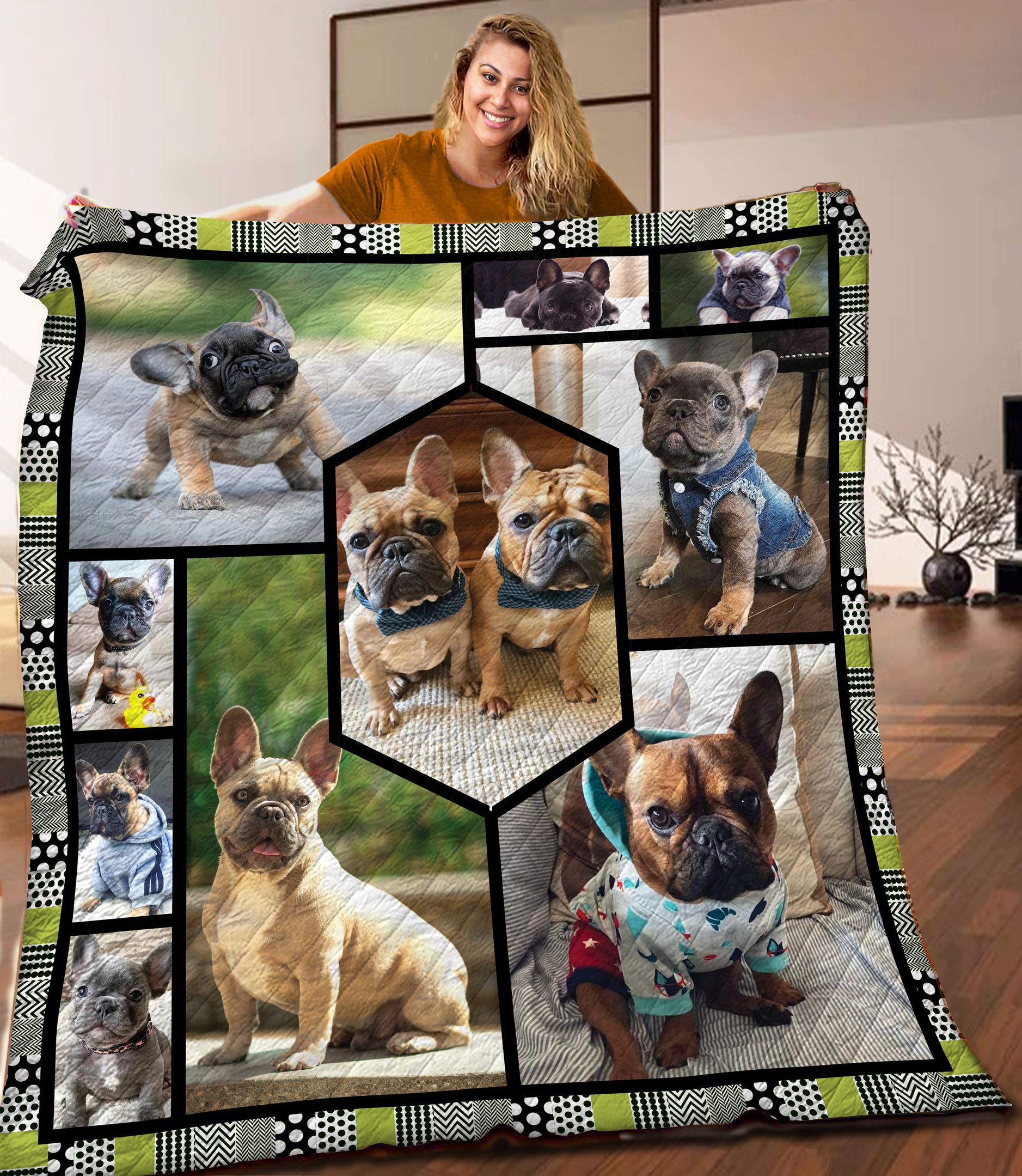 French Bulldog Quilt Blanket C9B030605PT