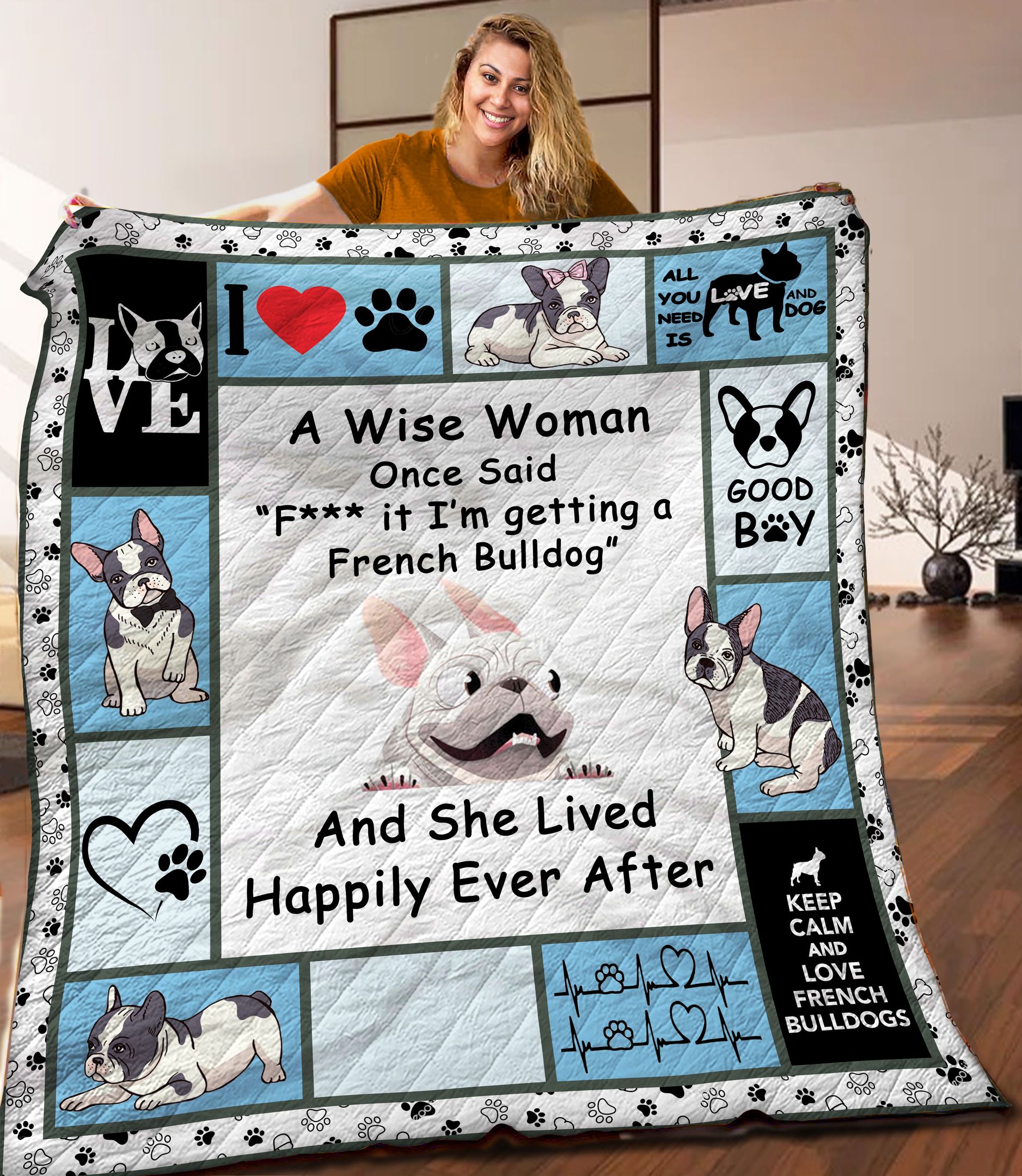 French Bulldog Quilt Blanket C9B050603PT