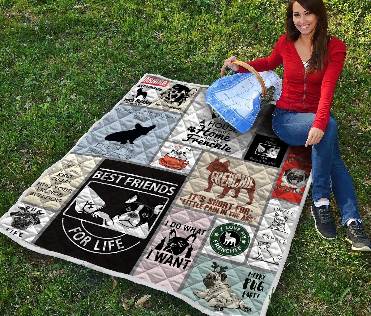 French Bulldog Quilt Blanket DHC1301577VT