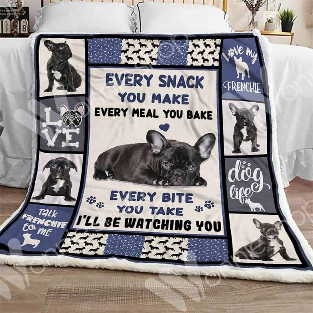 French Bulldog Sherpa Quilt Blanket DHC0102458TD