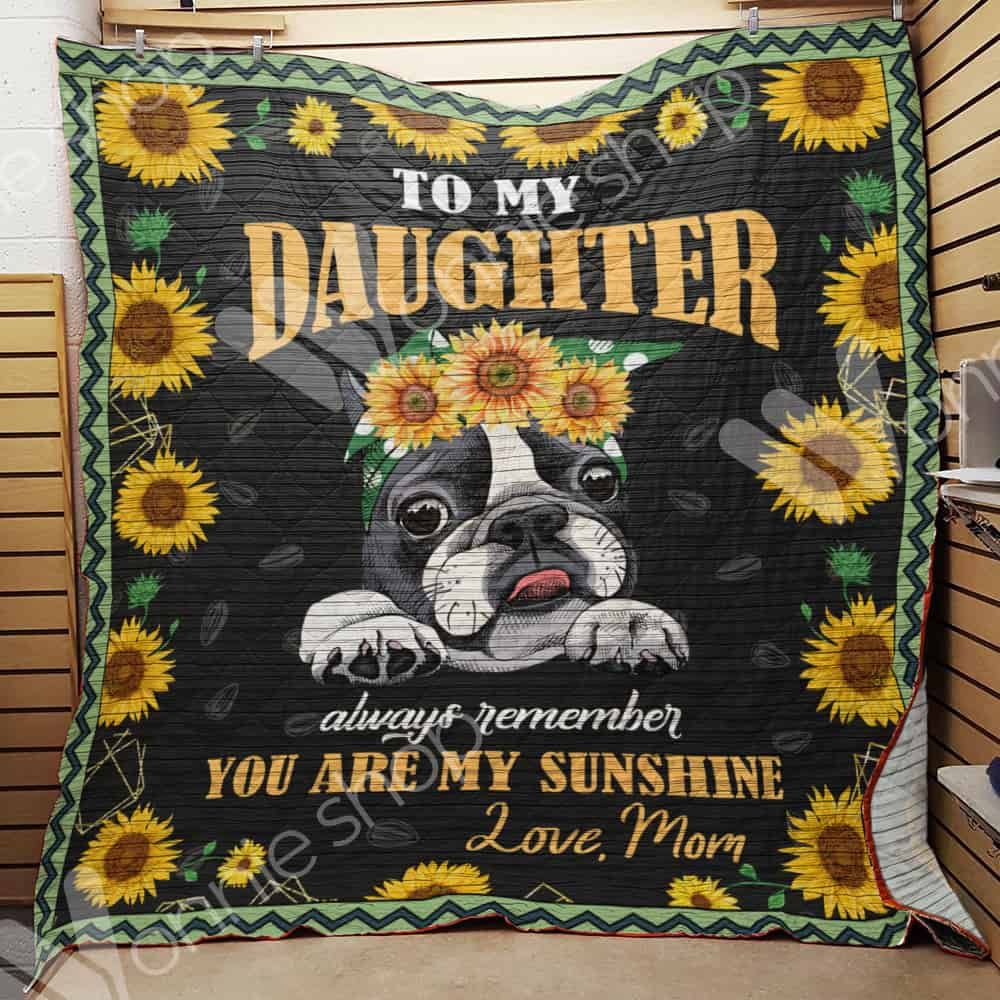 French Bulldog Sunflower Quilt Blanket DHC1002707TD