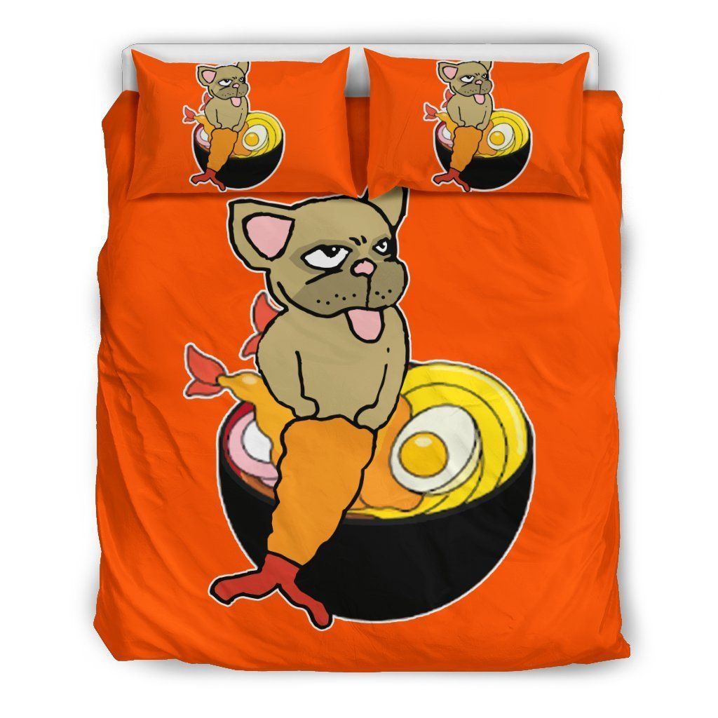 French Bulldog Tempura Japanese Food Costume Bedding Set