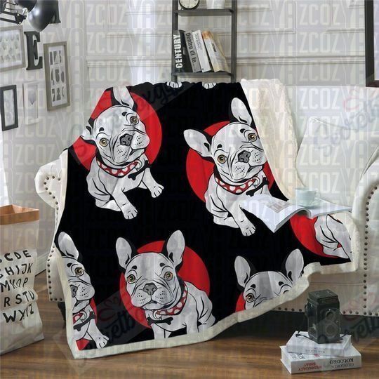 French Bulldog Fleece Blanket