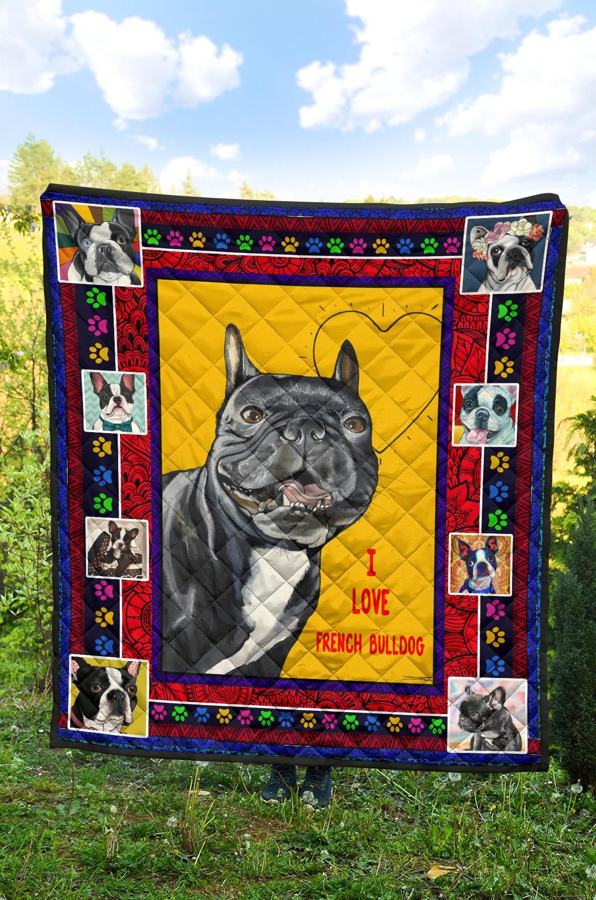 French Bulldog Twist And Shout Quilt Blanket DHC020120631TD