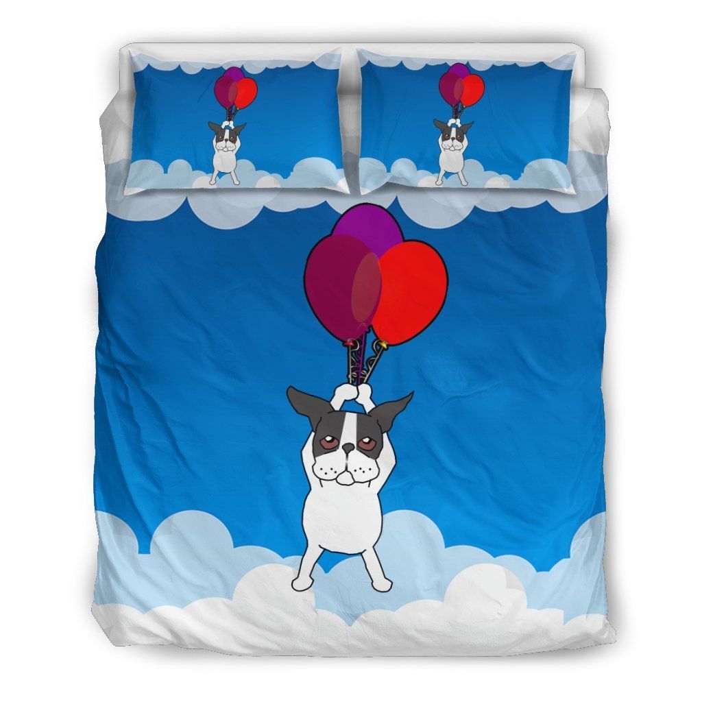 French Bulldog With A Balloon Flying Bedding Set