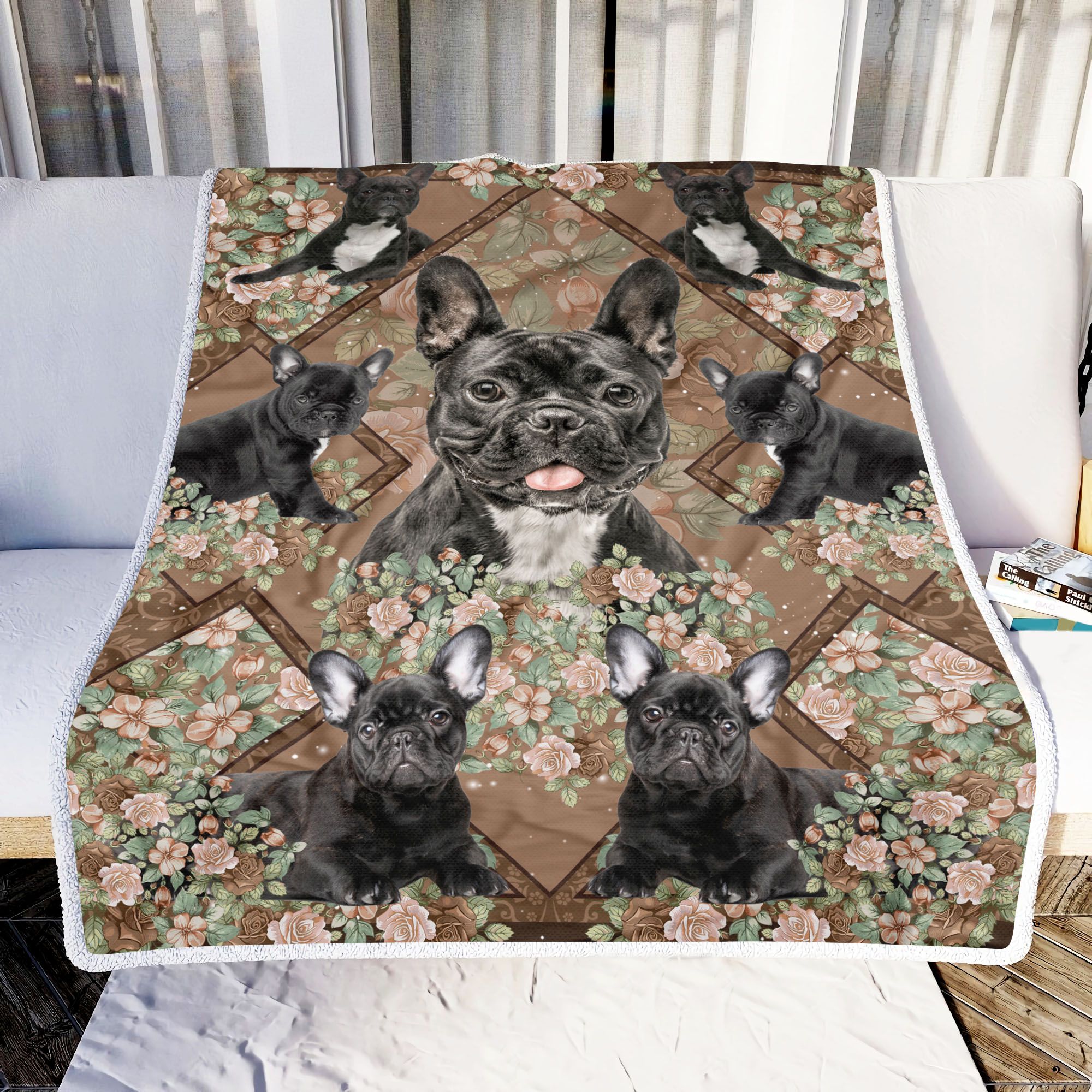 French Bulldog Fleece Blanket