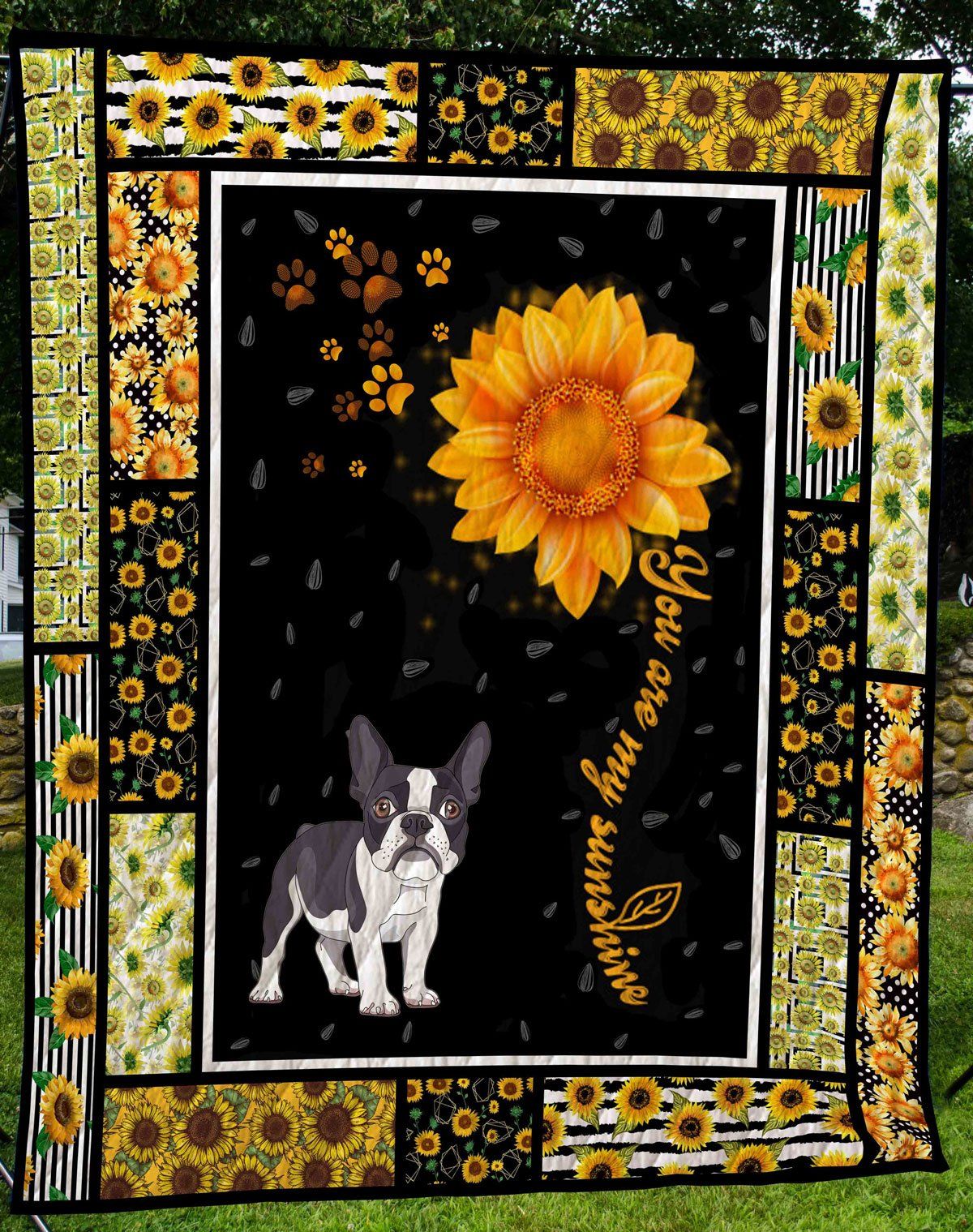 French Bulldog You Are My Sunshine Quilt Blanket Dhc09121720Dd