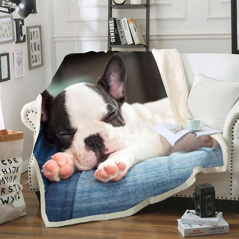 French Bulldog1 Sherpa Fleece Blanket