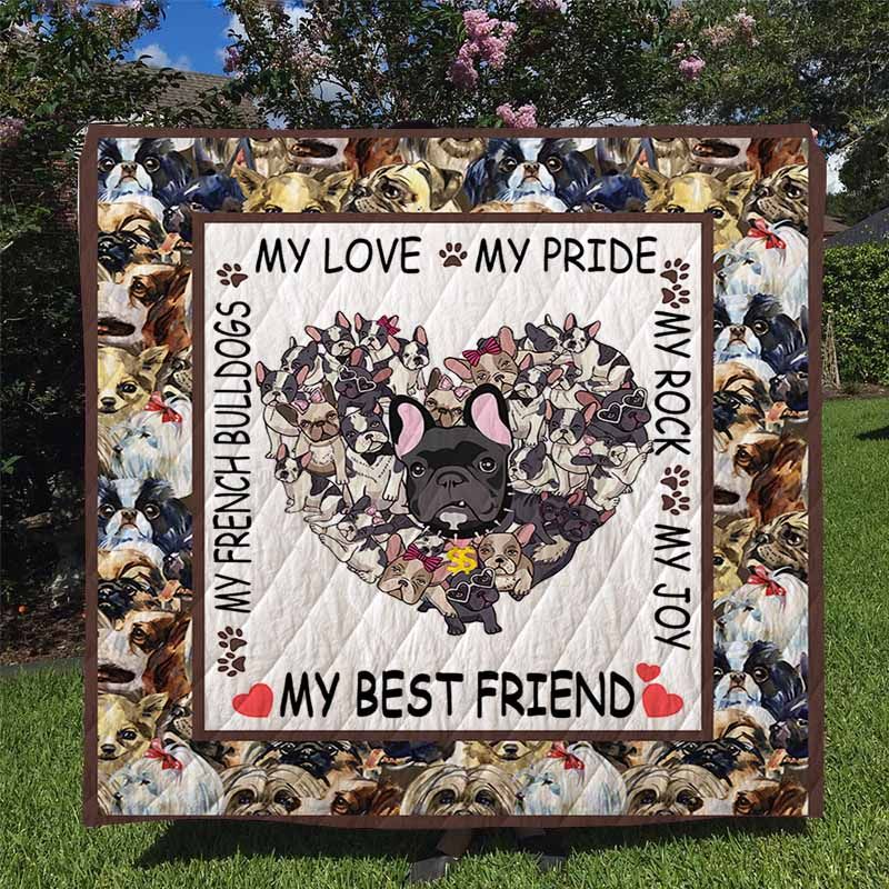 French Bulldogs Quilt Blanket DHC170120696TD