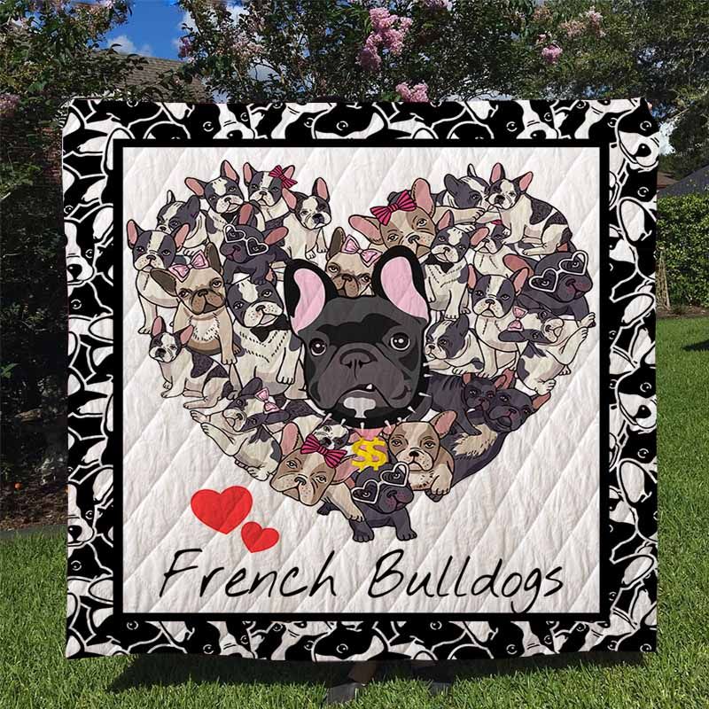 French Bulldogs Quilt Blanket DHC170120717TD