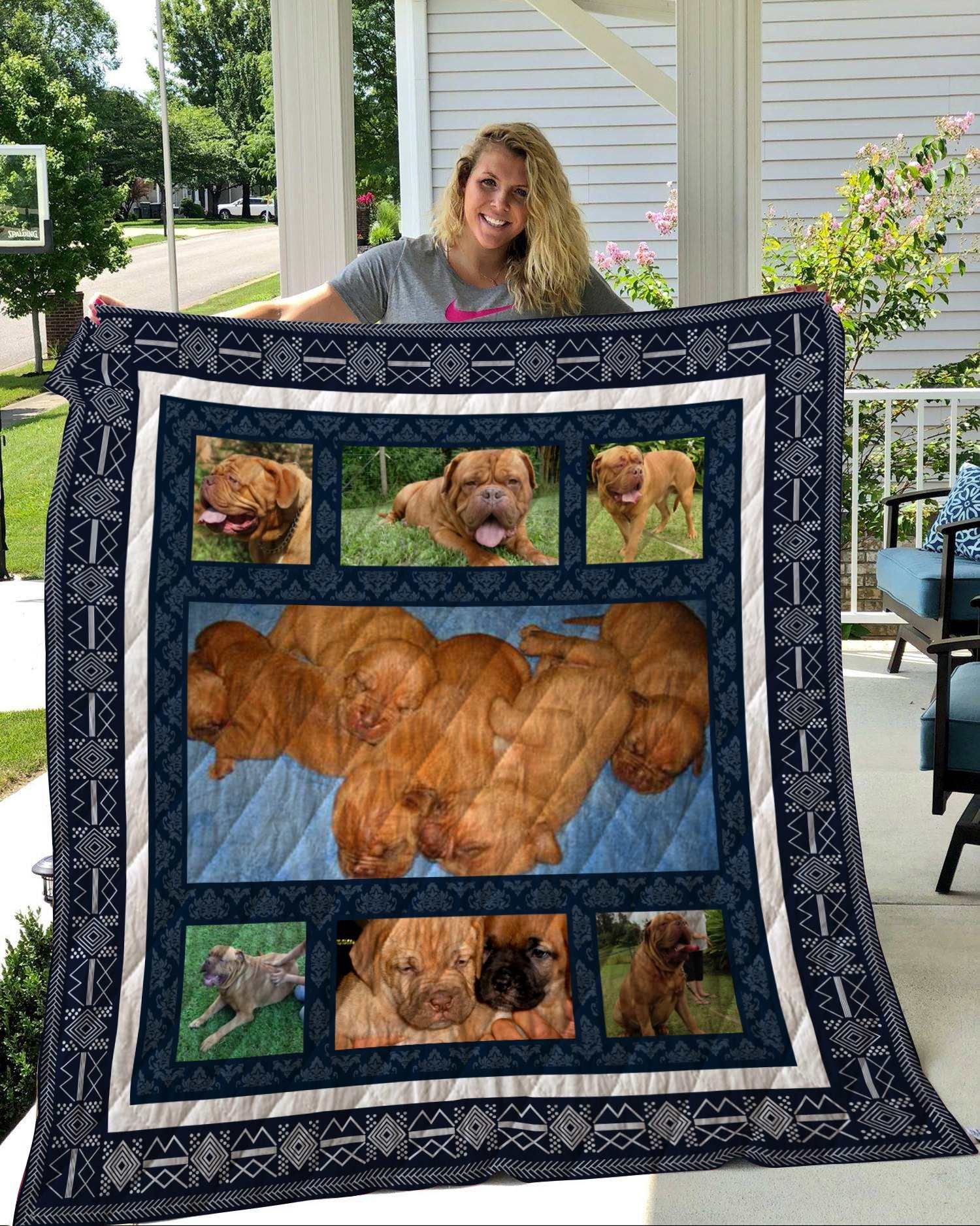 French Mastiff Quilt Blanket DHC2911144VT