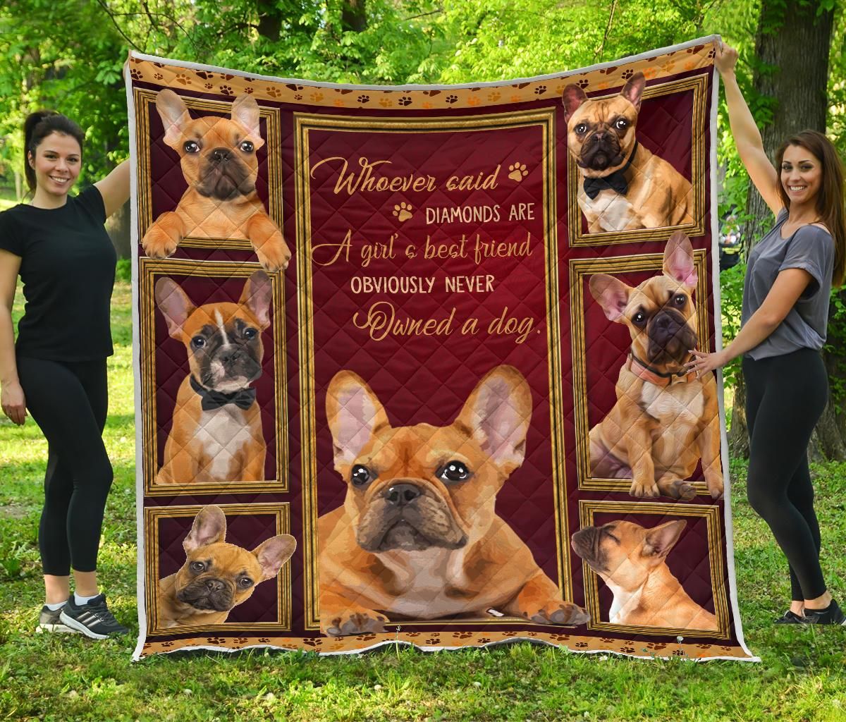 Frenchie Bulldog Never Quilt Blanket Dhc09121644Dd