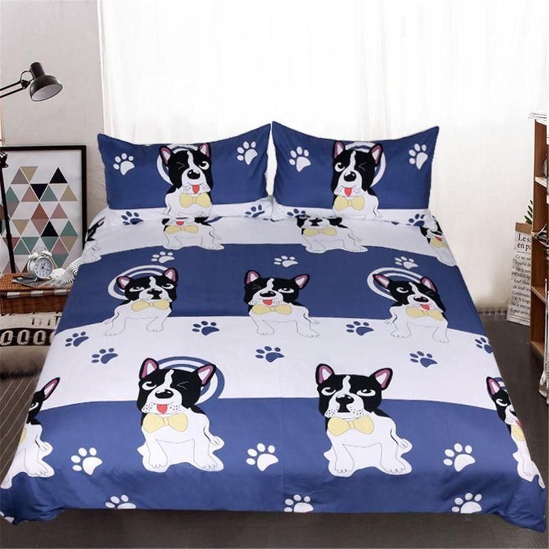 Frenchie Paws 3D  Bedding Set