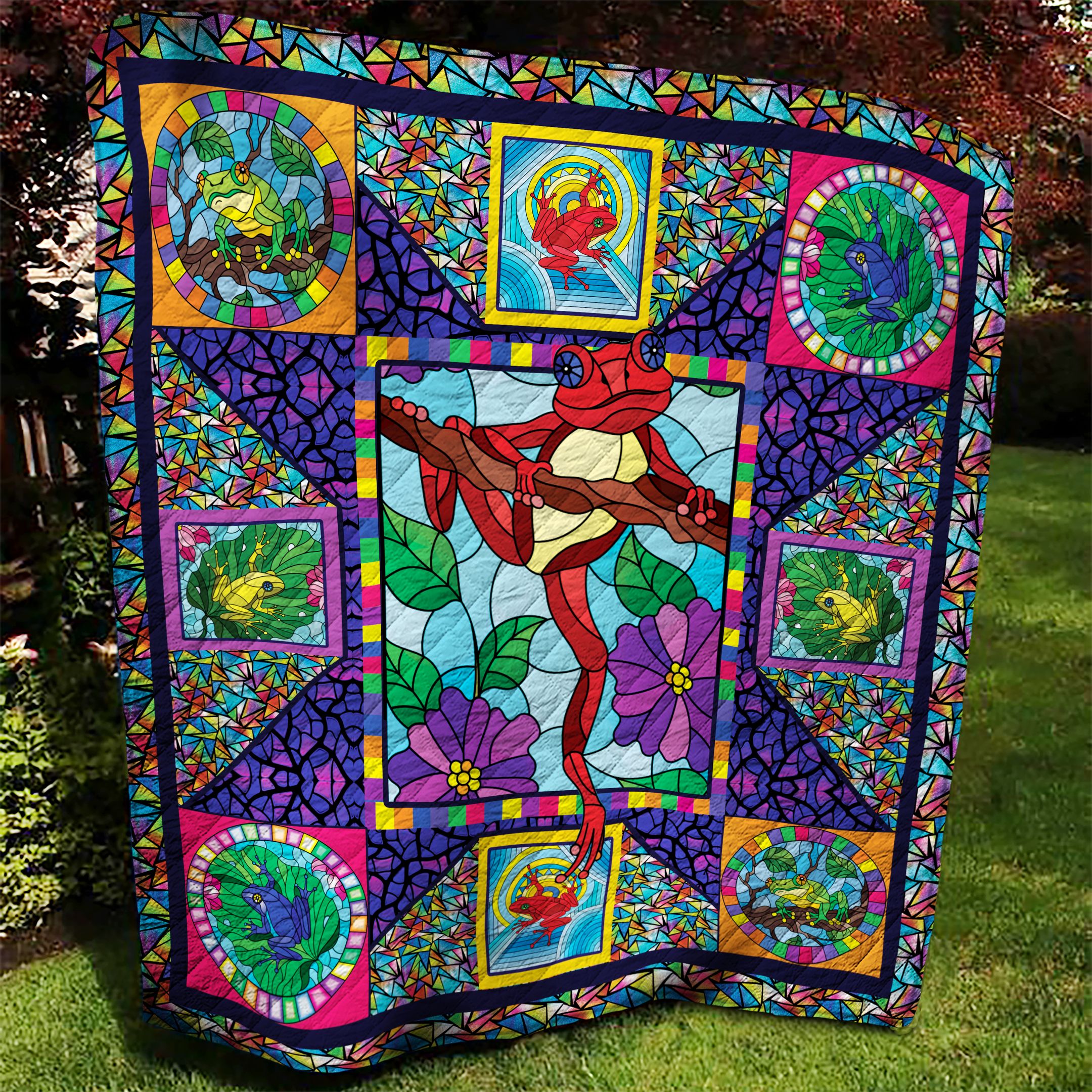 Frog Glass AAA170930TA Quilt Blanket