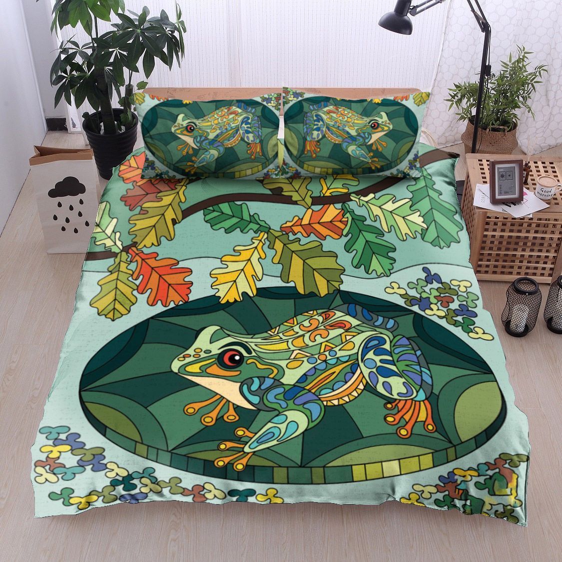 Frog Mandala Bedding Set