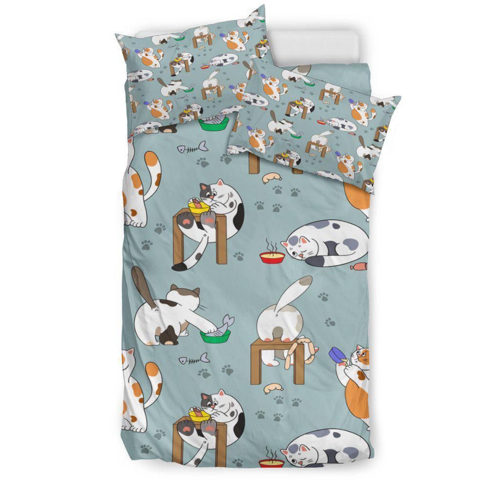 Funny Cat Acts Bedding Set