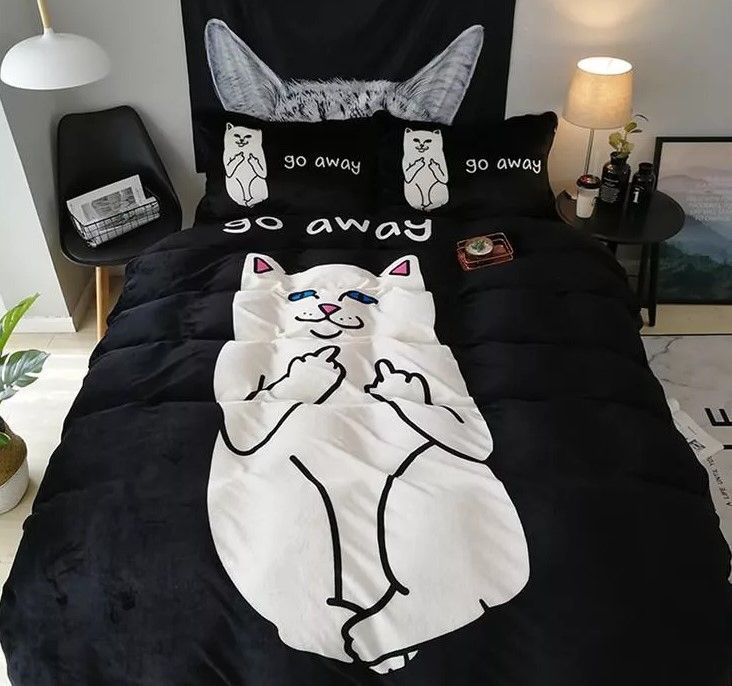 Funny Cat Bedding Set