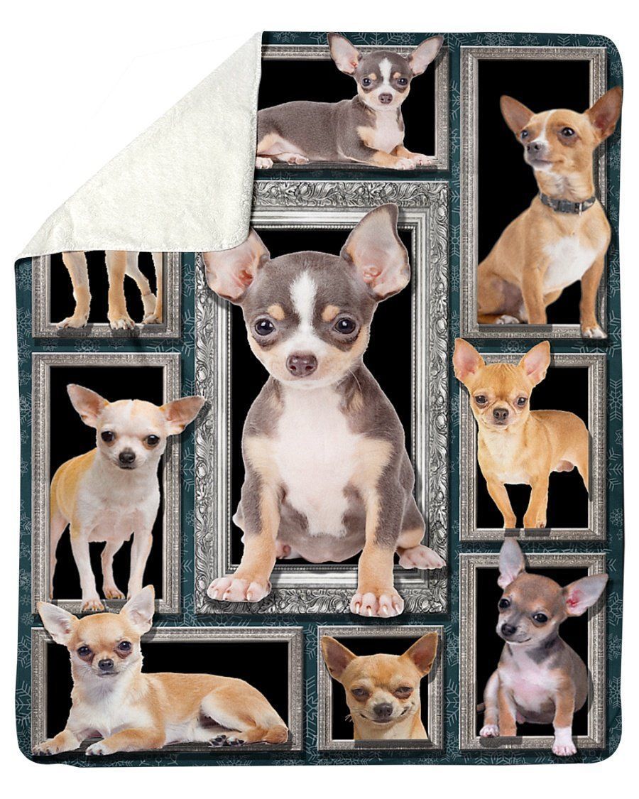 Funny Chihuahua Gift For Dog Lovers Fleece Blanket