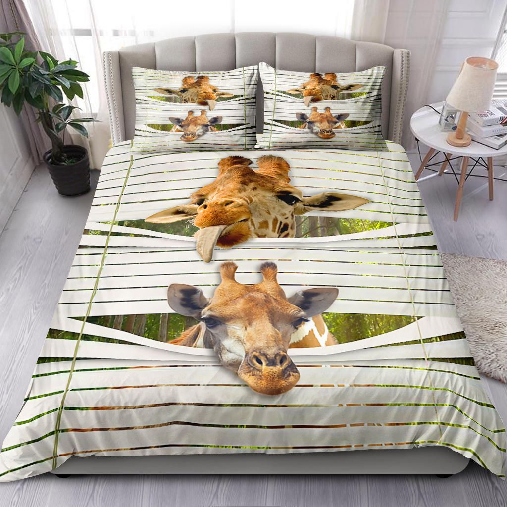 Funny Giraffe Bedding Set