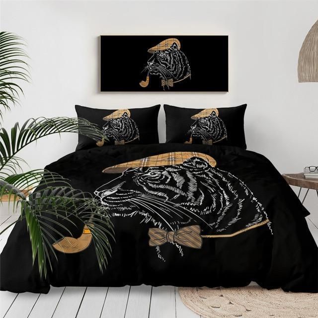 Funny Tiger Art Bedding Set