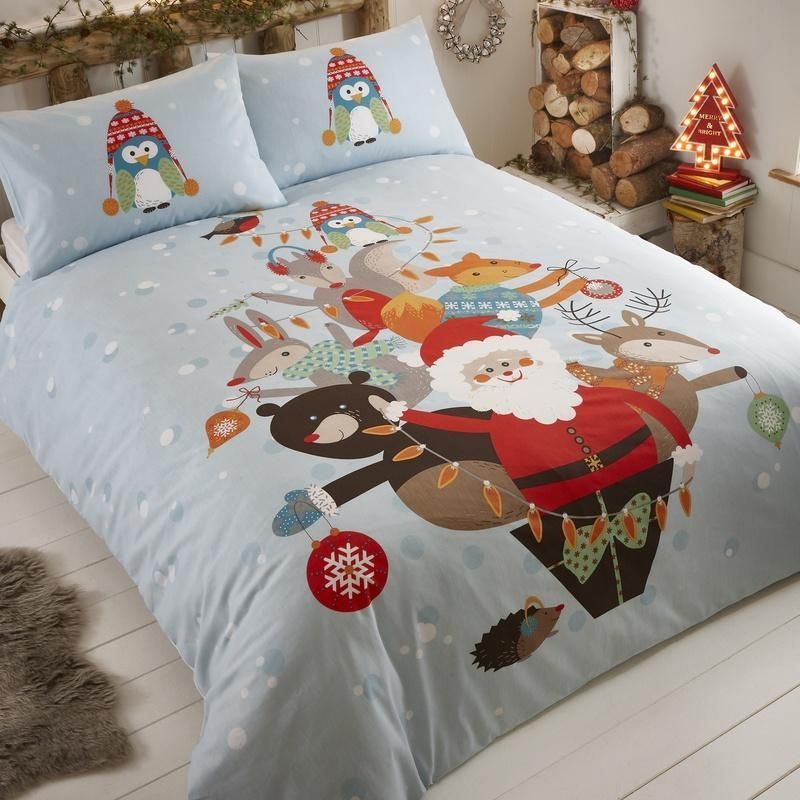 Fur Christmas Tree Bedding Set