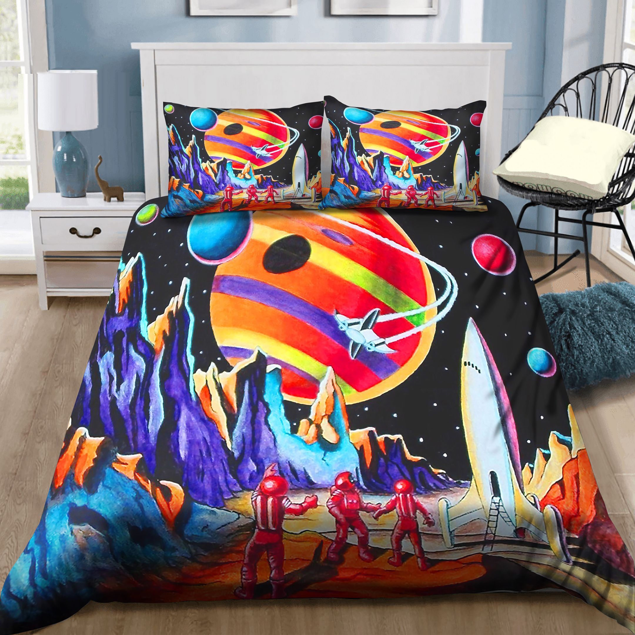 Galaxy Astronaut Bedding Set