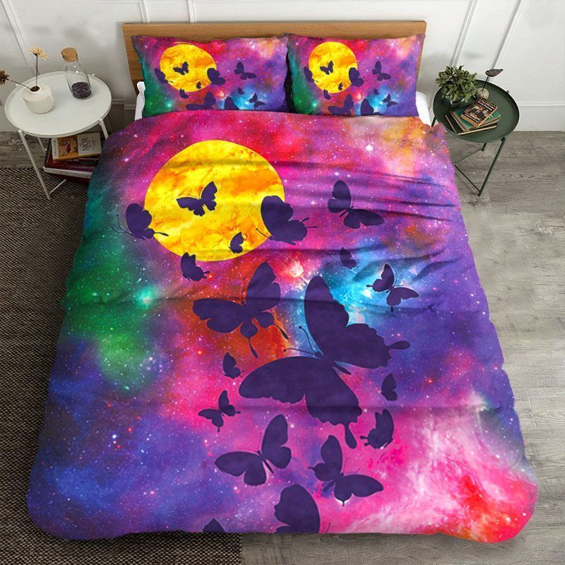 Galaxy Butterfly Bedding Set