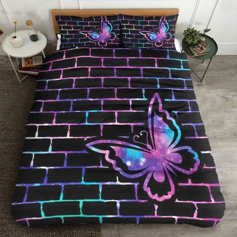 Galaxy Butterfly Bedding Set