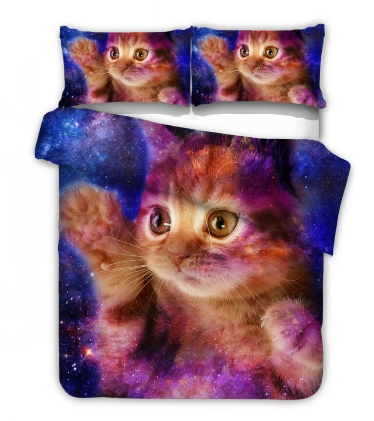 Galaxy Cat Bedding Set