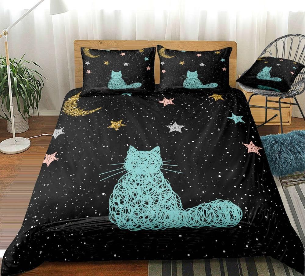 Galaxy Cat Bedding Set
