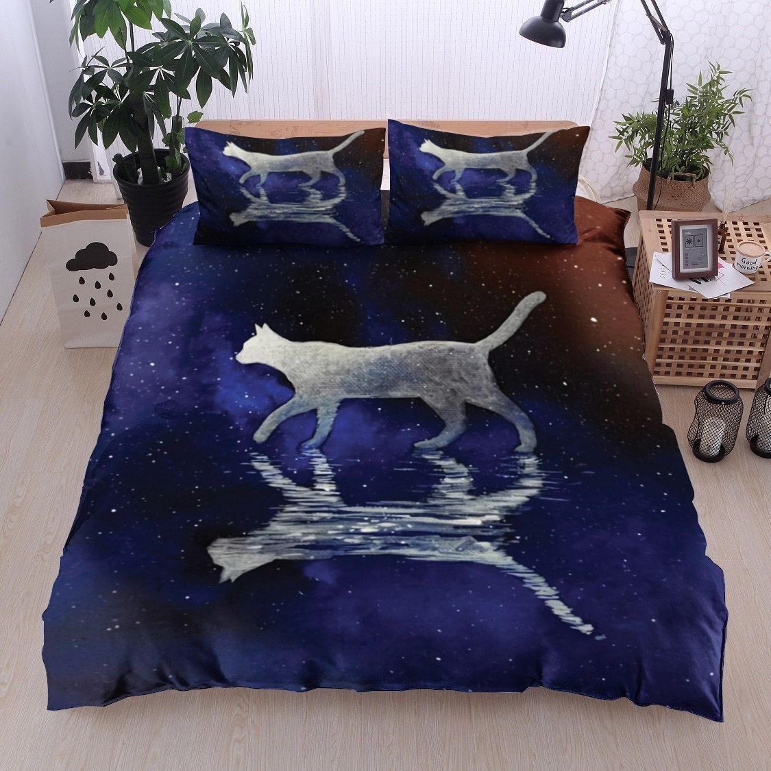 Galaxy Cat Bedding Set