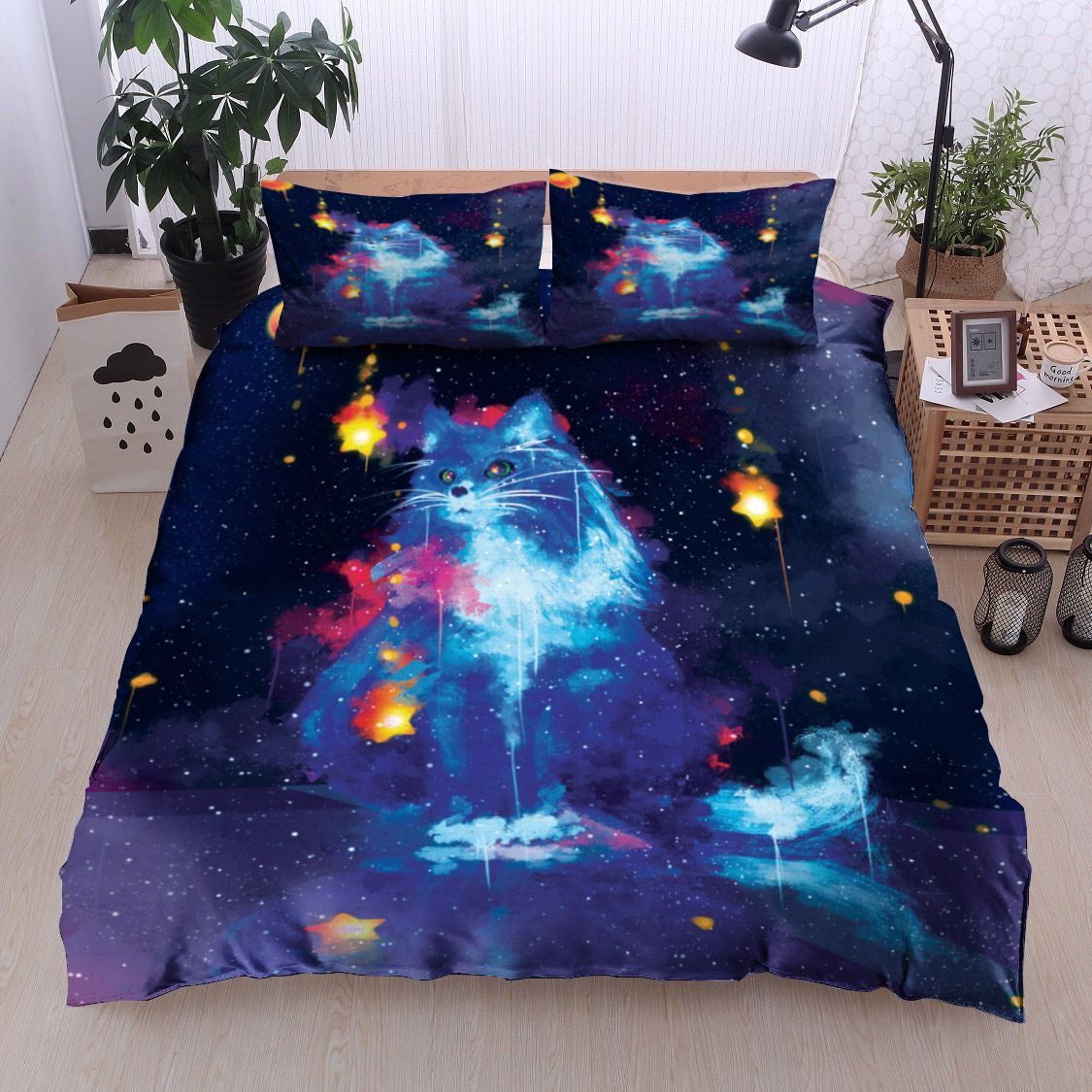 Galaxy Cat Bedding Set