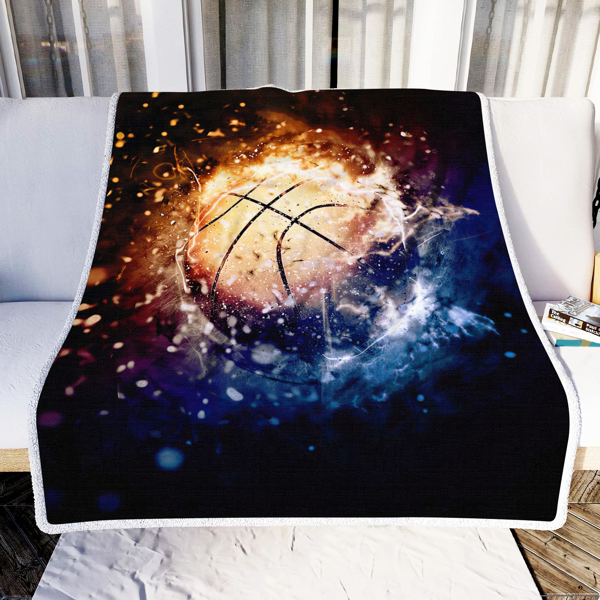 Galaxy Cool Basketball Fleece Blanket